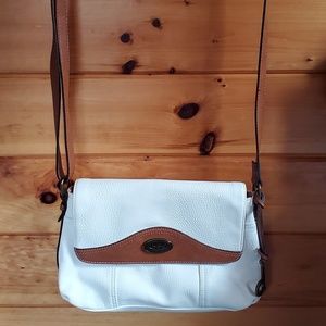 Born BOC purse, white and brown crossbody